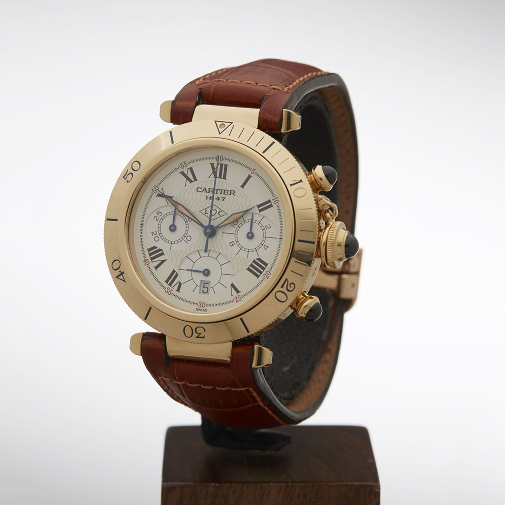 Cartier Pasha de Cartier Chronograph 150th Anniversary 38mm 18k Yellow Gold CC182544 - Image 2 of 8