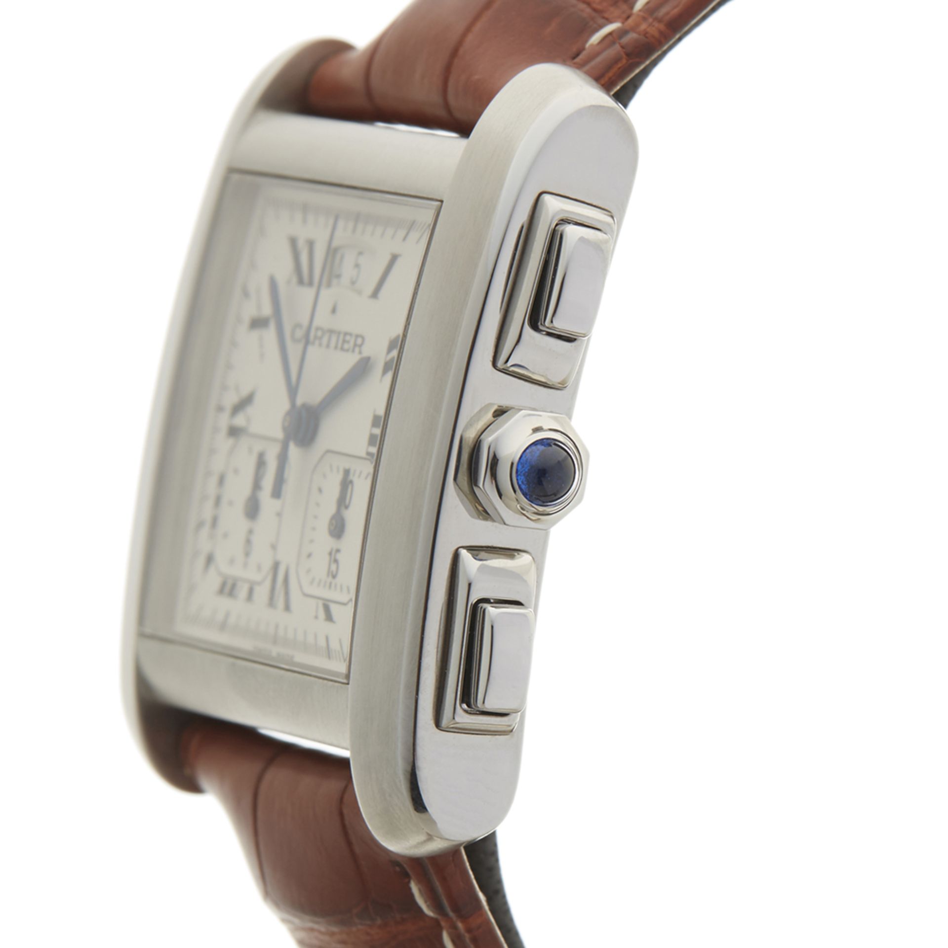 Cartier Tank Francaise Chronoflex 30mm Stainless Steel 2531 - Image 4 of 8