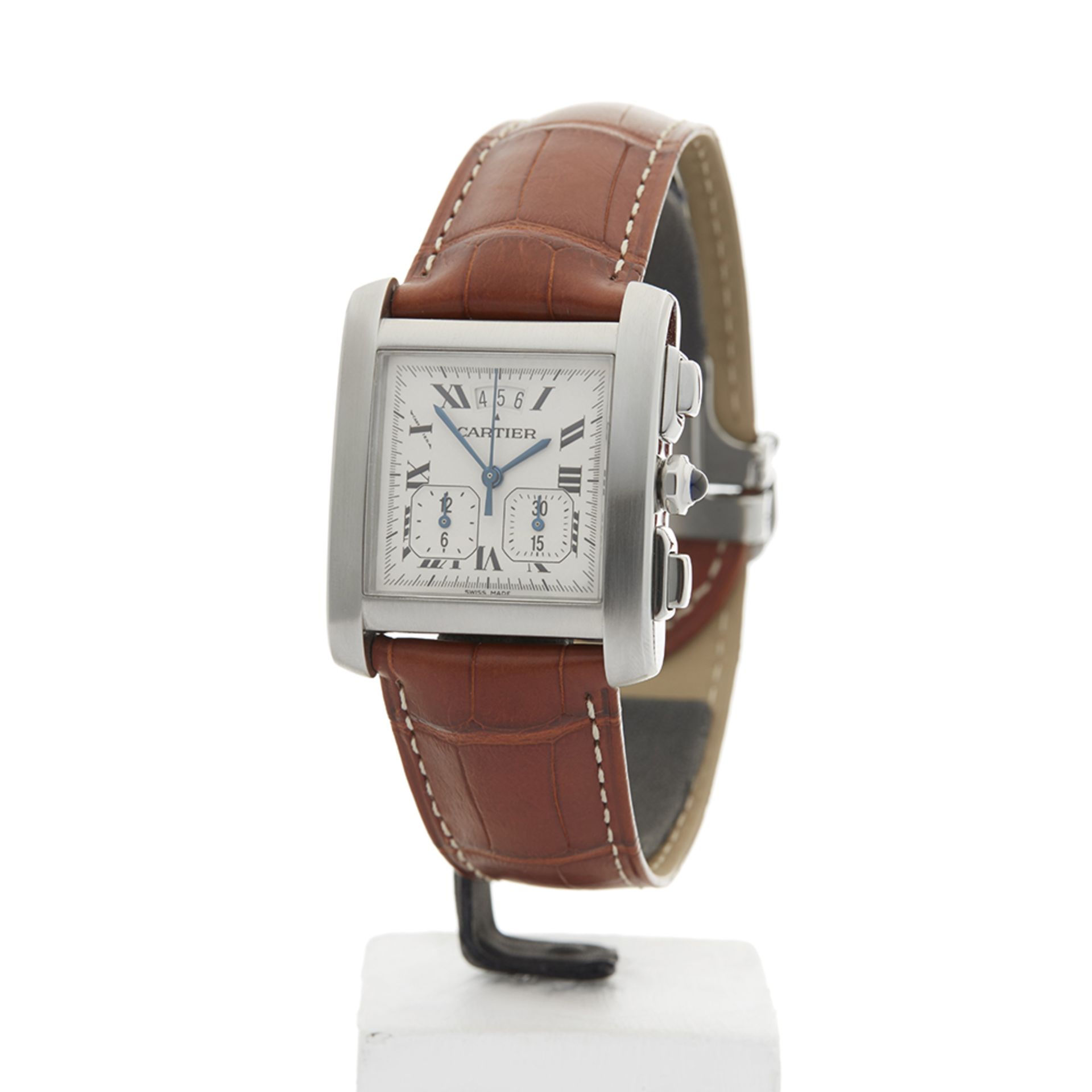 Cartier Tank Francaise Chronoflex 30mm Stainless Steel 2531 - Image 2 of 8