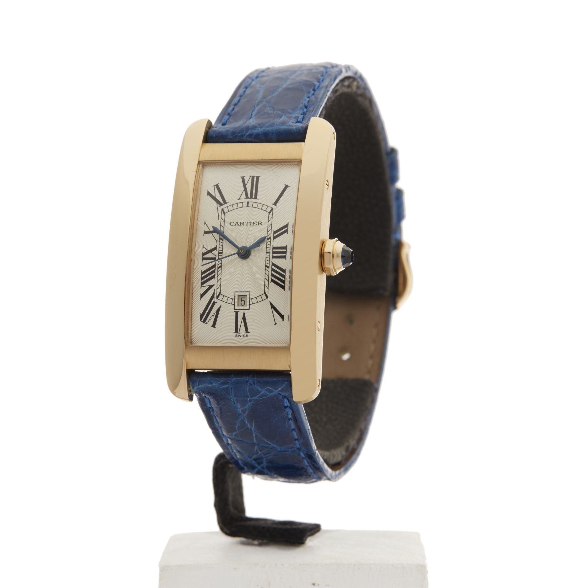 Cartier Tank Americaine 23mm 18k Yellow Gold 1725 - Image 3 of 8
