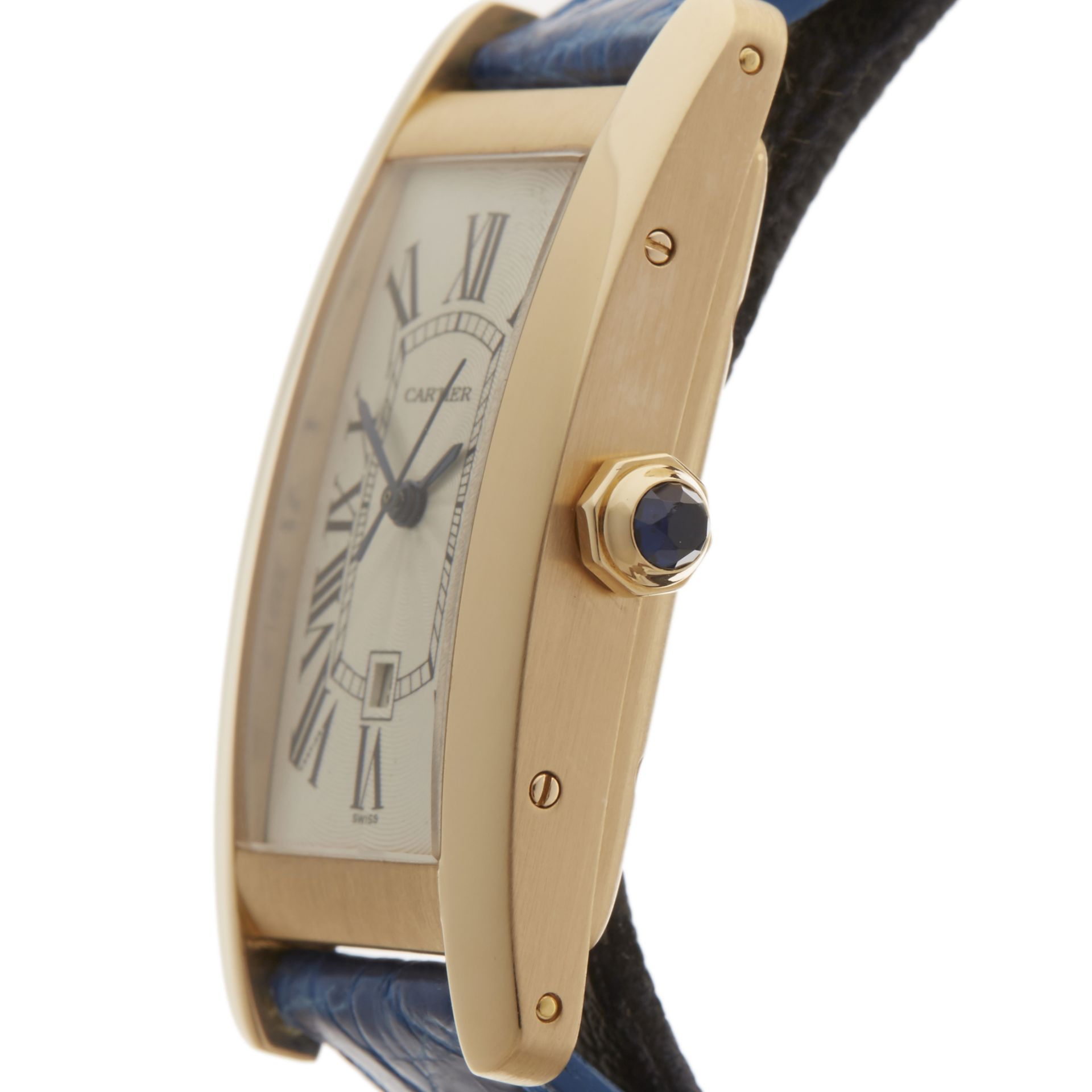 Cartier Tank Americaine 23mm 18k Yellow Gold 1725 - Image 4 of 8