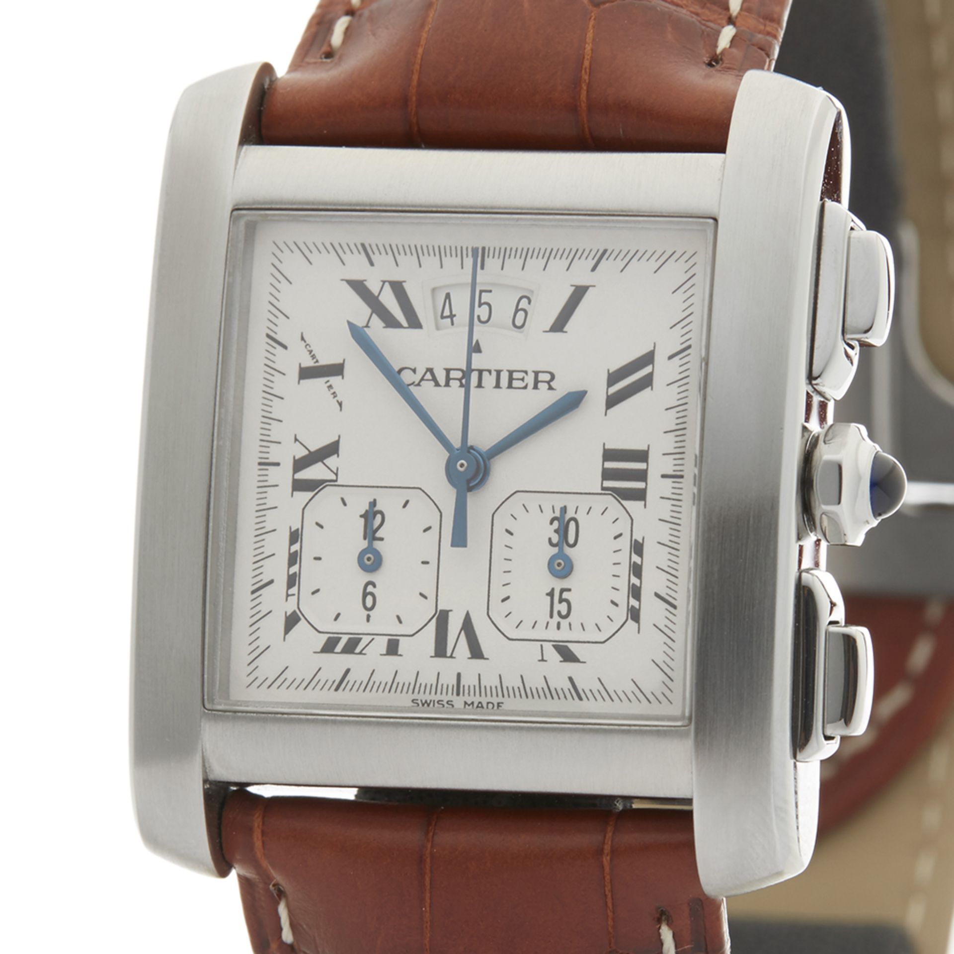 Cartier Tank Francaise Chronoflex 30mm Stainless Steel 2531 - Image 3 of 8