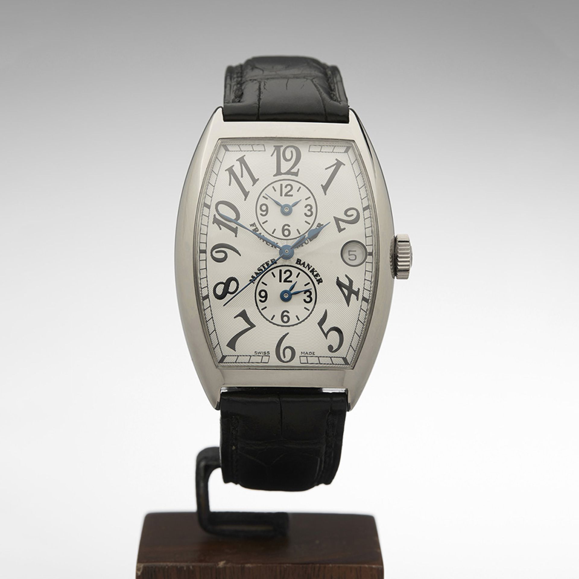 Franck Muller Master Banker 35.9mm 18k White Gold 6850MB