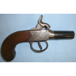 1804-1822 English .46" Bore Percussion Pocket Pistol By George & John Wallis, Hull.