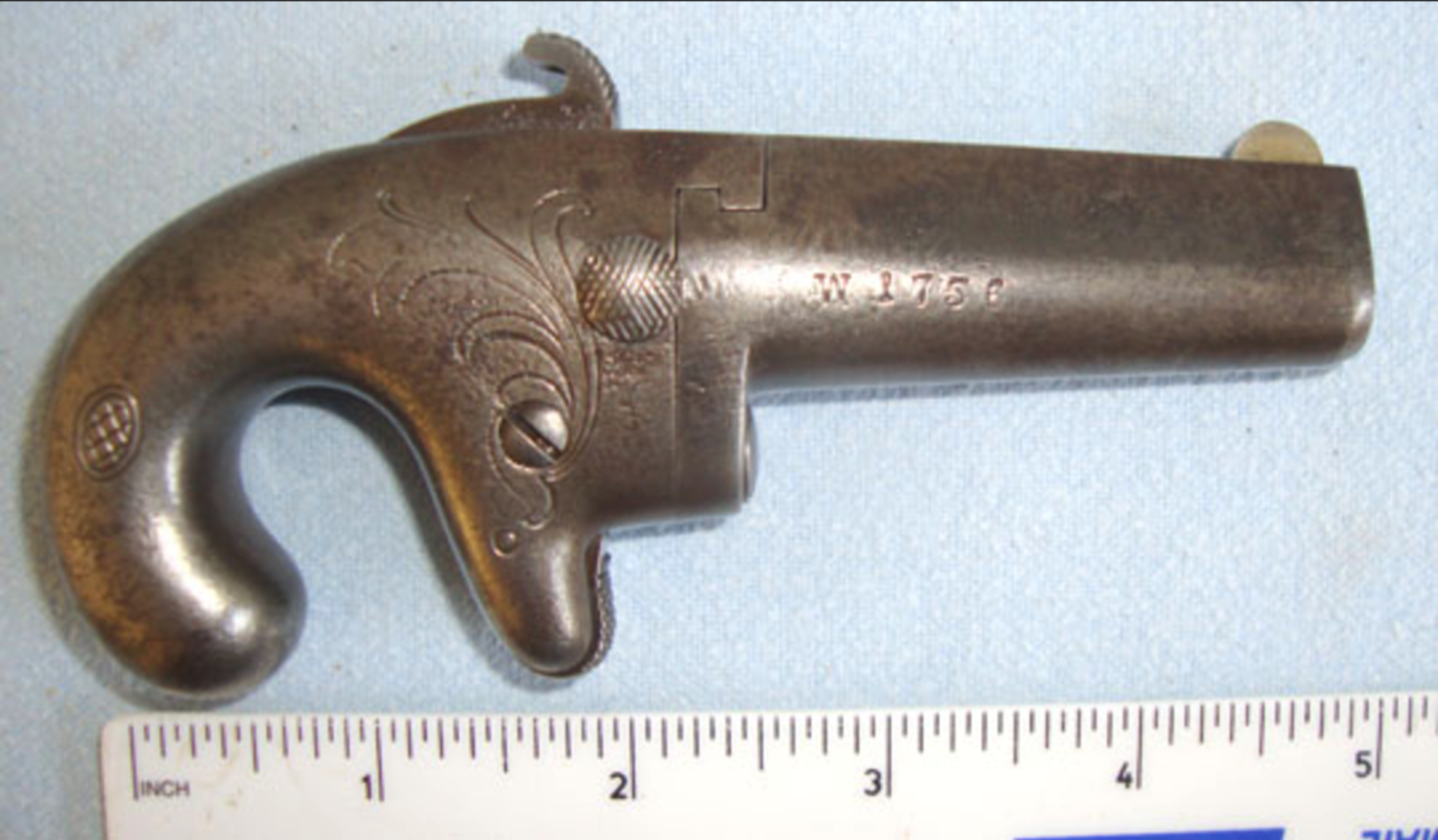 VERY RARE, ORIGINAL, American Wild West Era 1870-1880 Colt No.1 Knuckle Duster Single Shot Derringer - Image 2 of 3