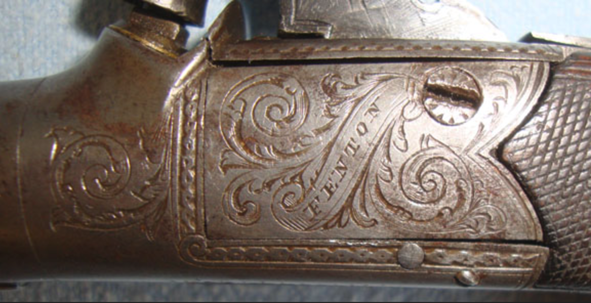 1792-1815 English .43" Bore Percussion Pocket Pistol With Screw Off Barrel & Concealed Trigger - Image 3 of 3