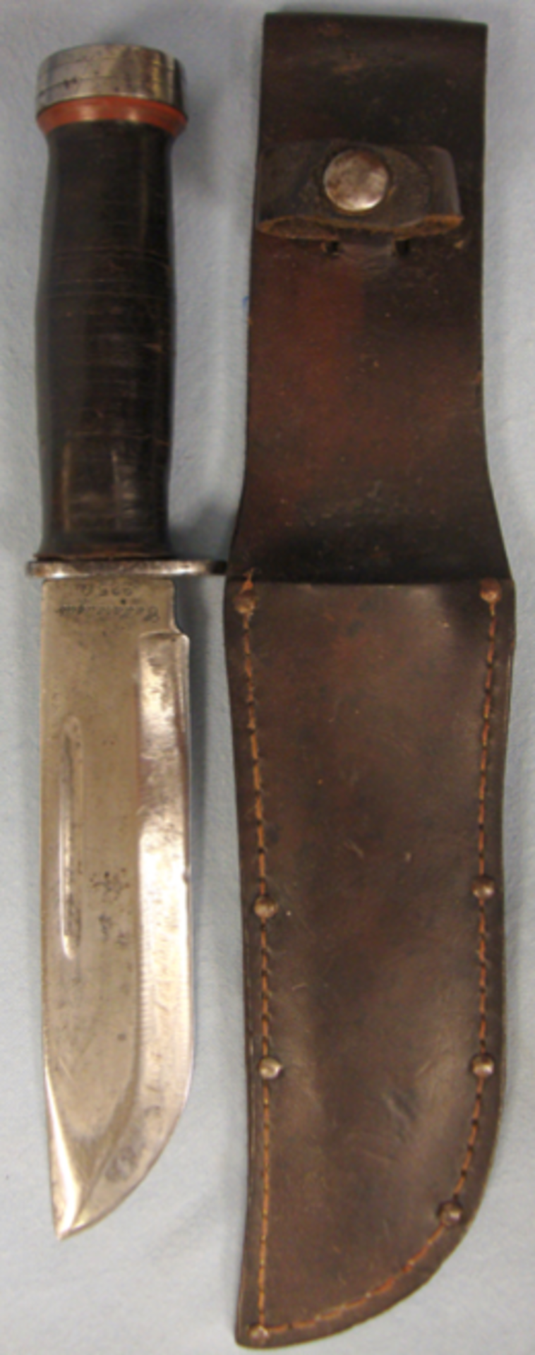 WW2 American Cattaraugus Commando Fighting Knife P225G & Scabbard