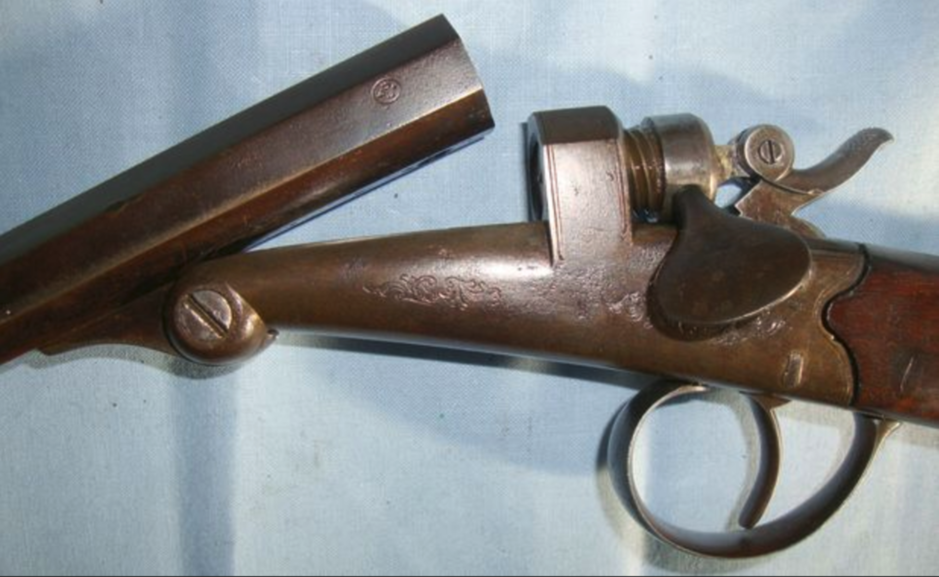 Mid 1800's .40 Calibre Break Action Needle Fire Rook Rifle By E.M Reilly & Co, London - Image 3 of 3