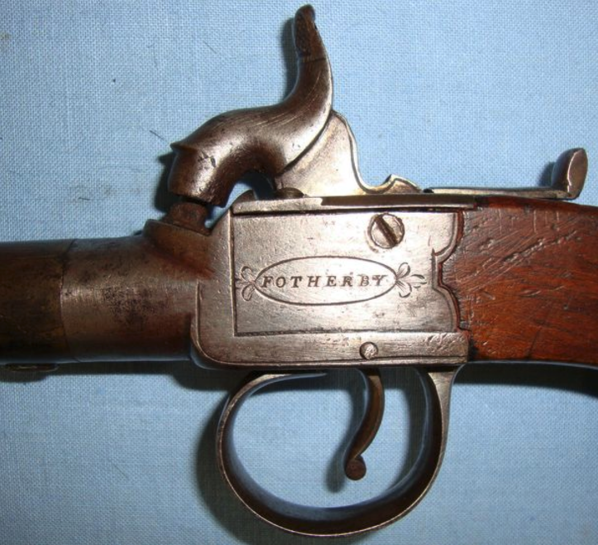 C1830 English .46" Bore Percussion Overcoat Pistol With Turn Off Barrel By Fotherby, York. - Image 2 of 3