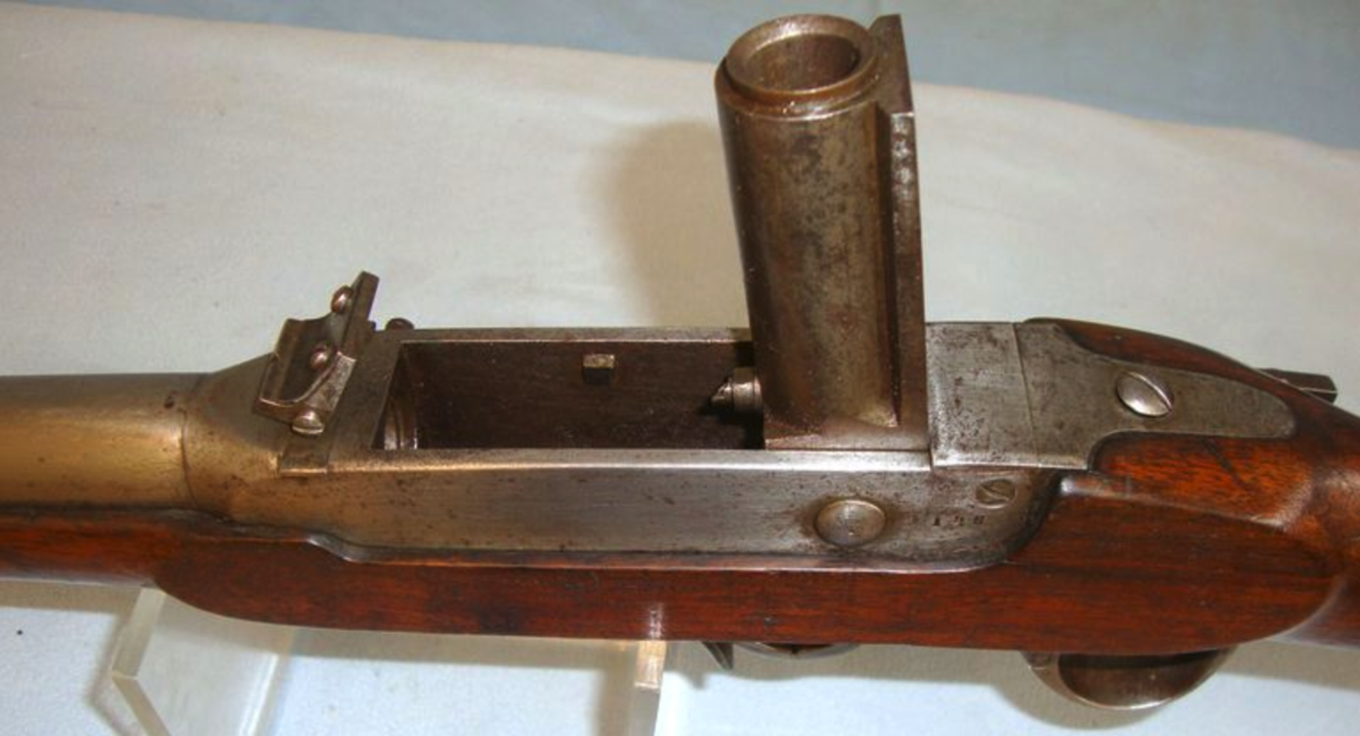 VERY RARE, Mid 1800's .59" Bore, Norwegian/ Belgian Military Kammerlader Breech Loading Rifle - Image 2 of 3