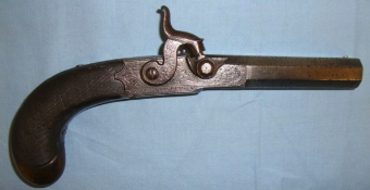 1823-1854 .50Ó Bore Percussion Traveling Pistol By Ezekiel Baker & Son London Gun Makers To The King