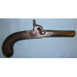 1823-1854 .50Ó Bore Percussion Traveling Pistol By Ezekiel Baker & Son London Gun Makers To The King