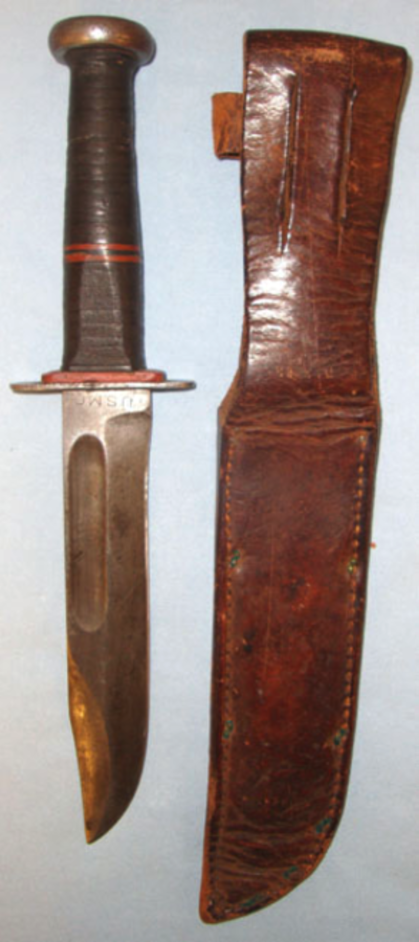 RARE, WW2 Era MK 2 U.S. Navy Underwater Demolition Team (UDT) Fighting Knife - Image 3 of 3