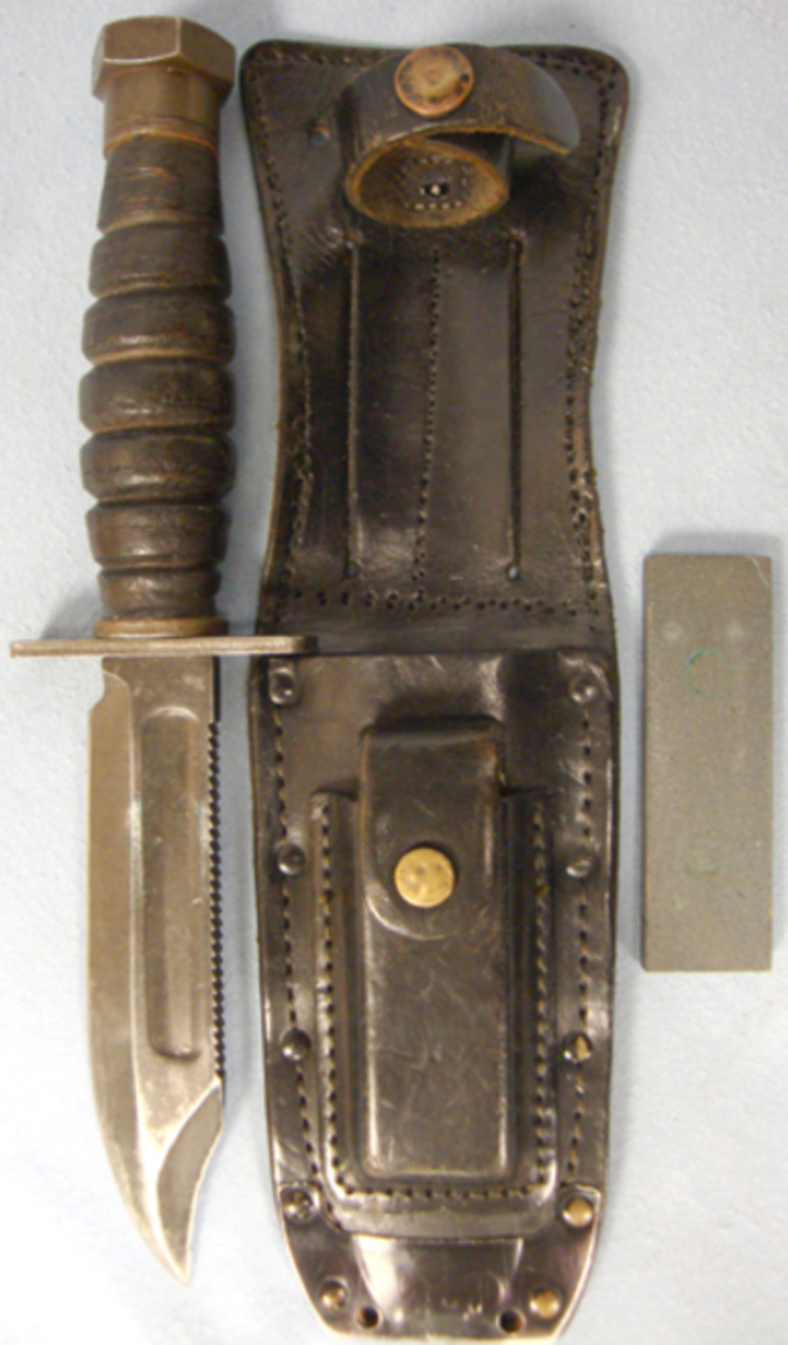 US Air Force Jet Pilots Survival Knife, Scabbard and Honing Stone