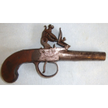 C1820 John & William Calvert, Leeds, Yorkshire .401 Bore Flintlock Pocket Pistol