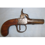 John Or Thomas Mace, Reading, Berkshire.1823- 1850 English .44" Bore Percussion Pocket Pistol