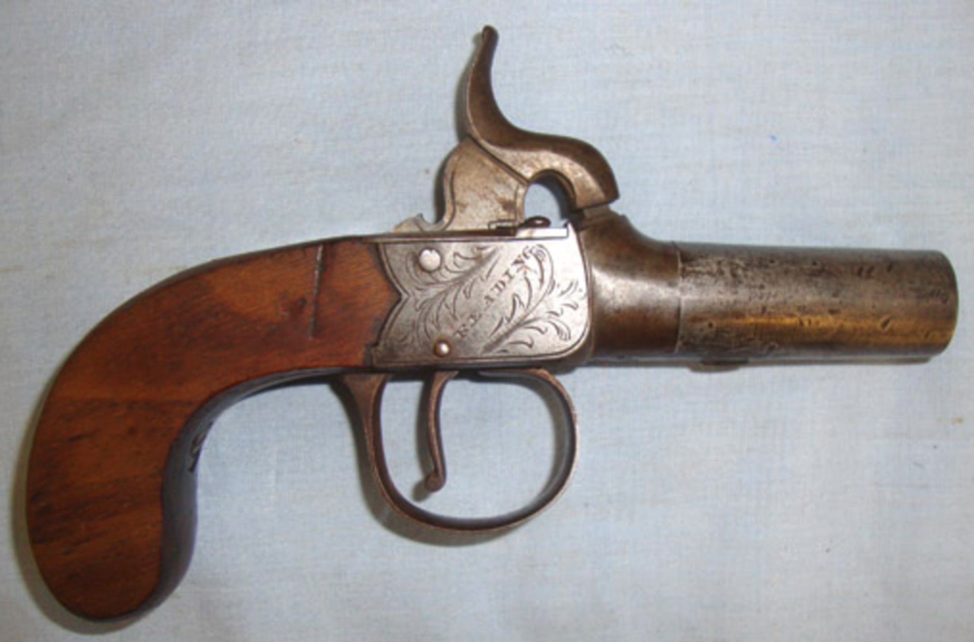 John Or Thomas Mace, Reading, Berkshire.1823- 1850 English .44" Bore Percussion Pocket Pistol