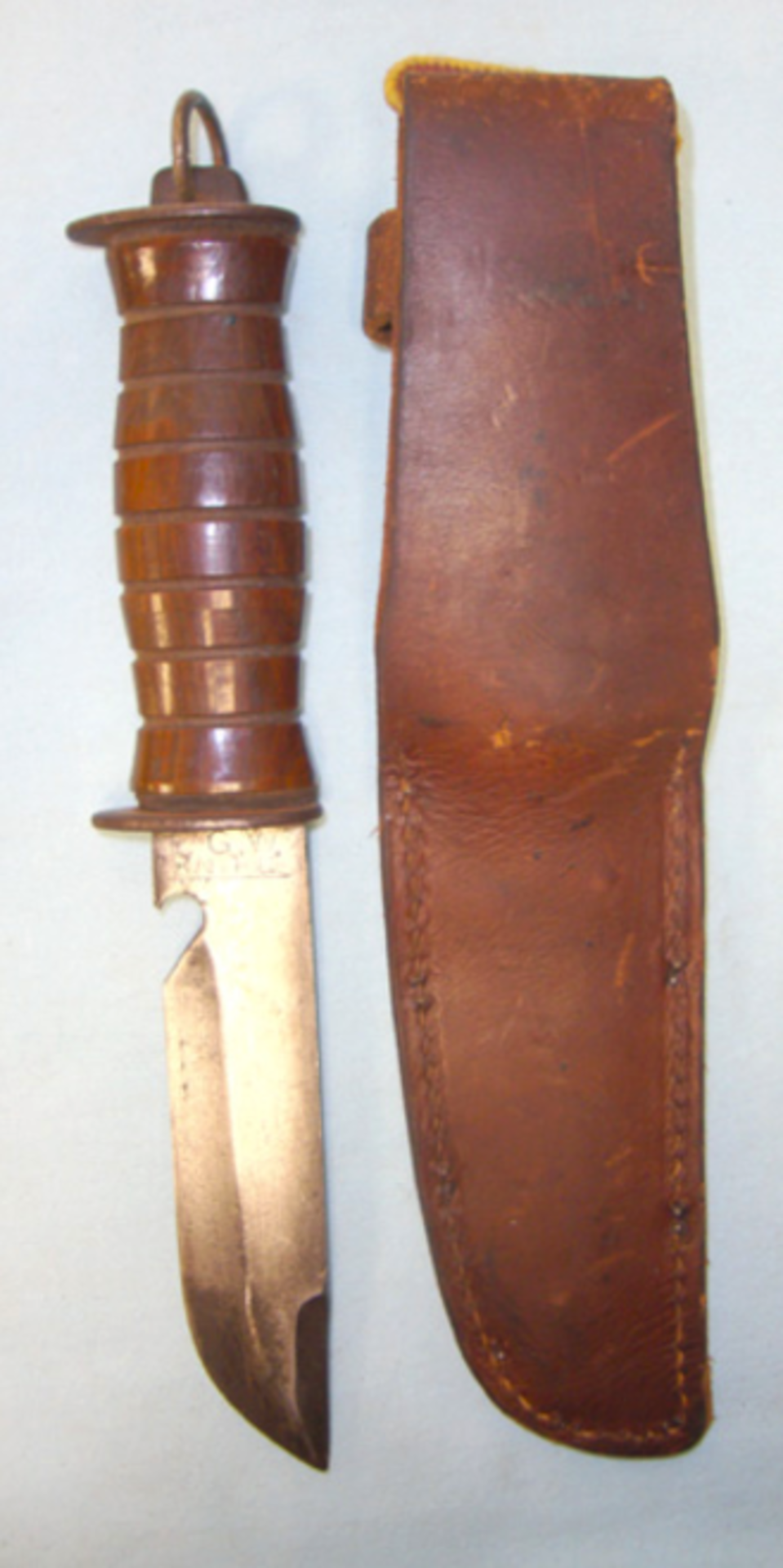 WW2 U.S EGW Combat / Fighting Knife And Sheath.