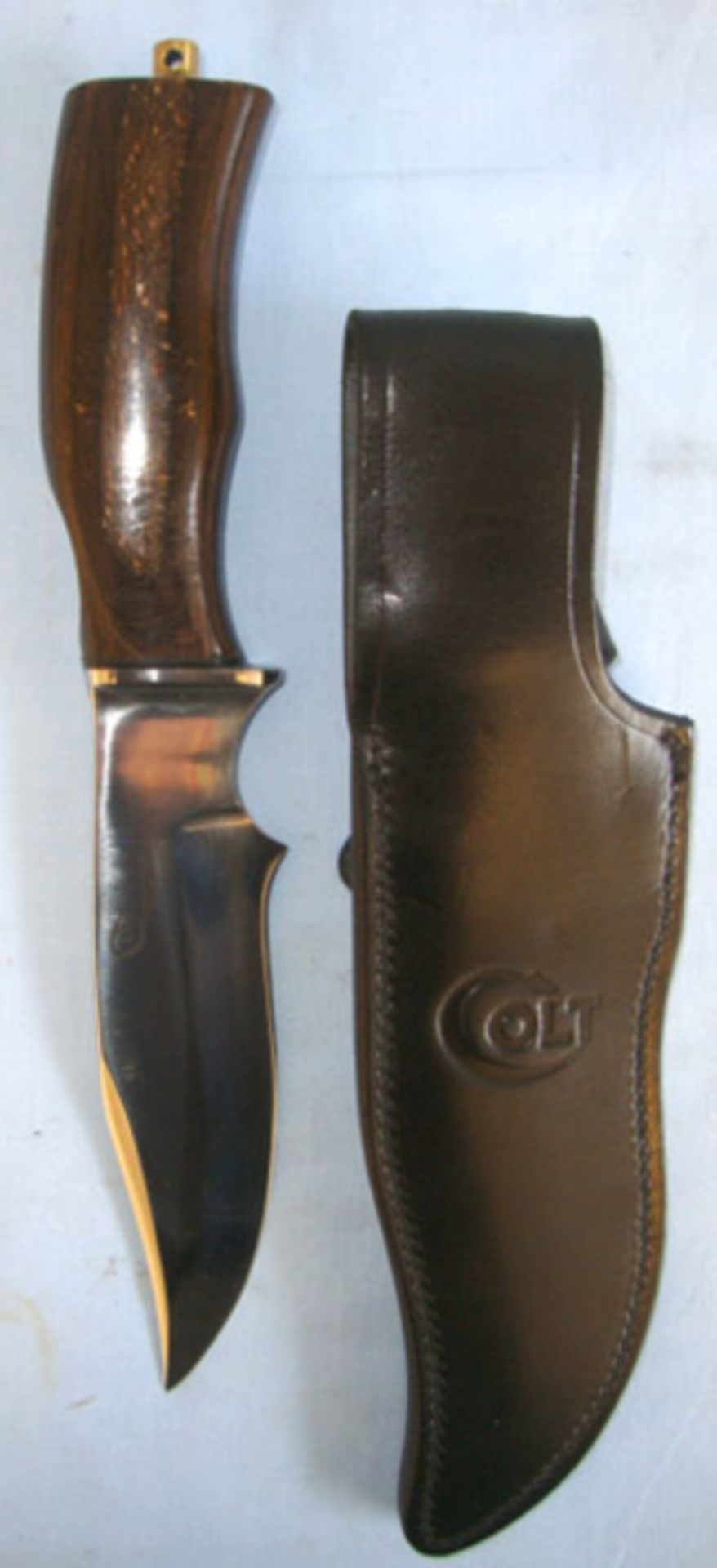 MINT, C1960s Large English Made Colt Bowie By Jack Adams Ltd Sheffield With Laminated Tropical - Image 3 of 3