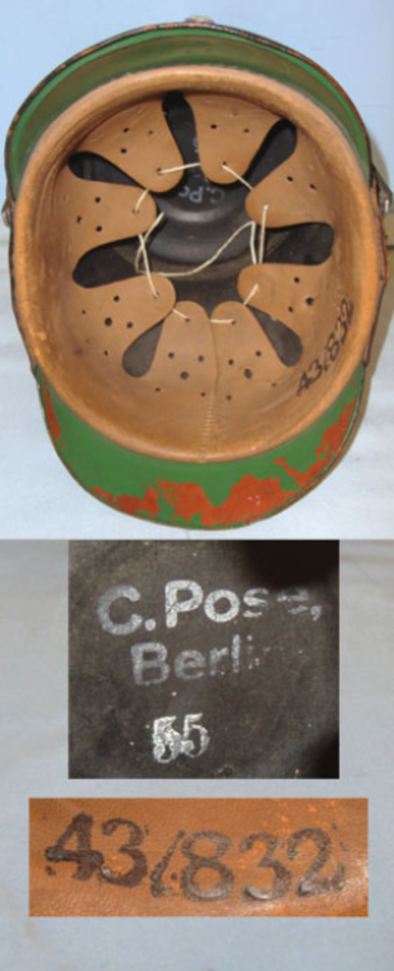 Nazi German / WW2 Era, City Police Shako By G.Posse Berlin - Image 2 of 3