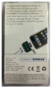 Lot of 100 Units-Kit iPhone Emergency Battery Charger MYCRGIP