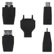 Lot of 100 Units-Kit Universal Micro USB Female Adapter with 7x Tips - Black
