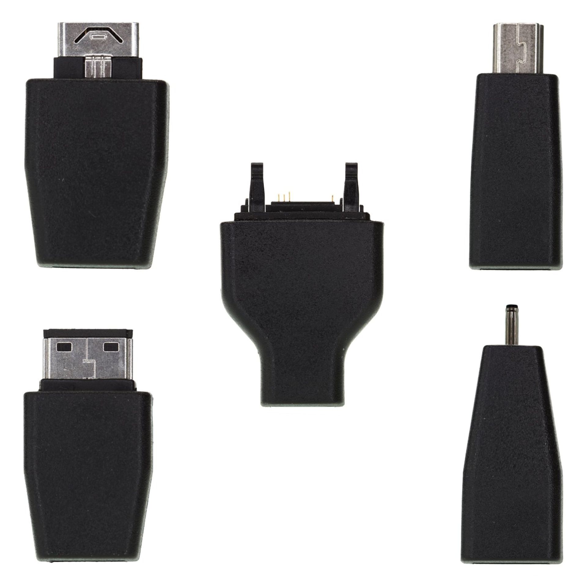 Lot of 50 Units-Kit Universal Micro USB Female Adapter with 7x Tips - Black