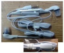 Lot of 50 Units-Nokia WH-701 Wired Stereo Music Headset (White) - Bulk Packed