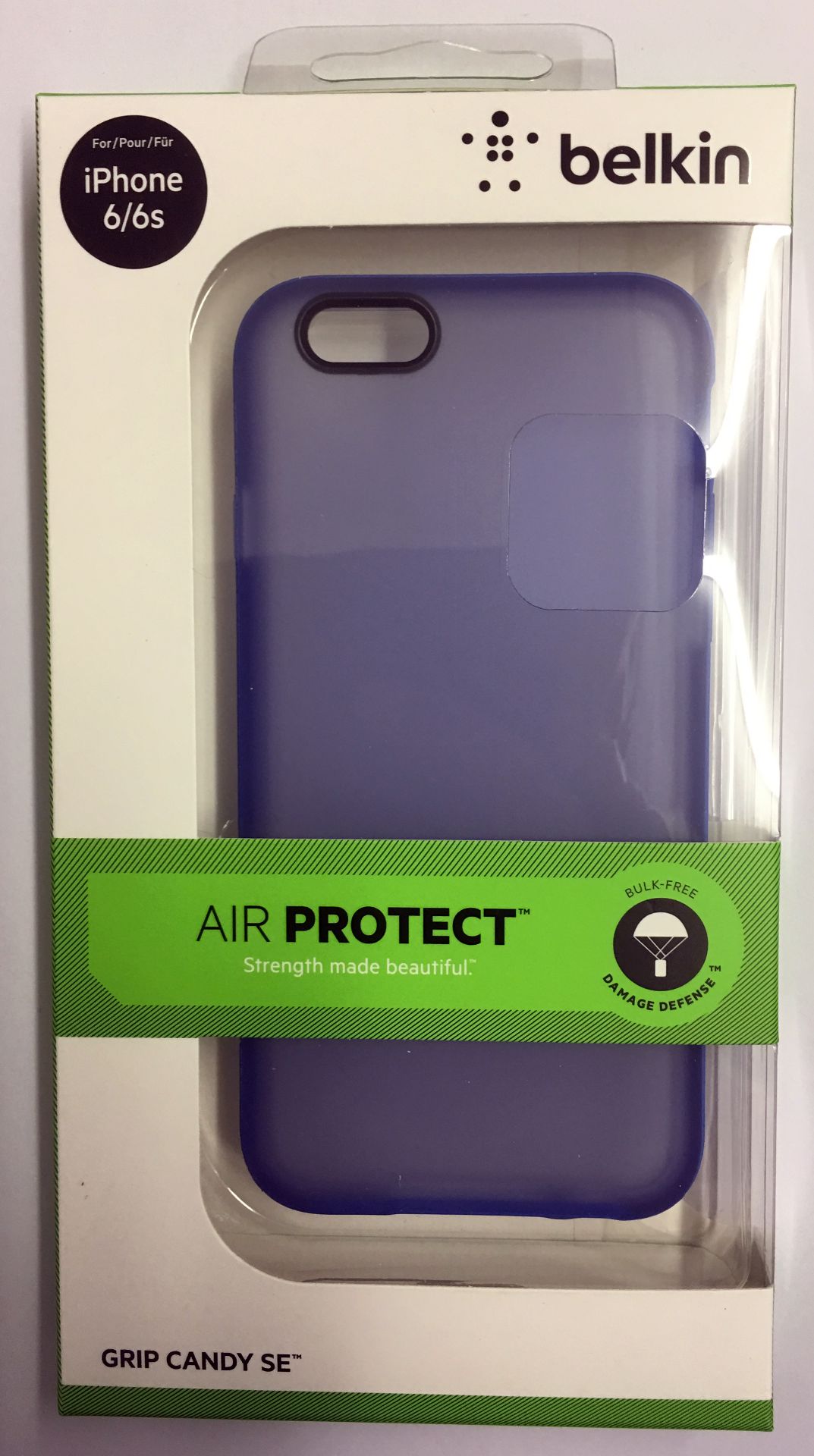 Lot of 40 Units-Belkin iPhone 6 Tectured Grip Slim Case - F8W502btC06 - Translucent / Blue - Image 2 of 4