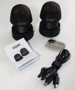 Lot of 10 Units-R.O.GNT Stereo Capsule Speaker black 0002-89 BK (M)