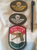 national hungarian police anti-terrorist patches
