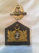 turkey navy gold bullion badge +metal commando badge