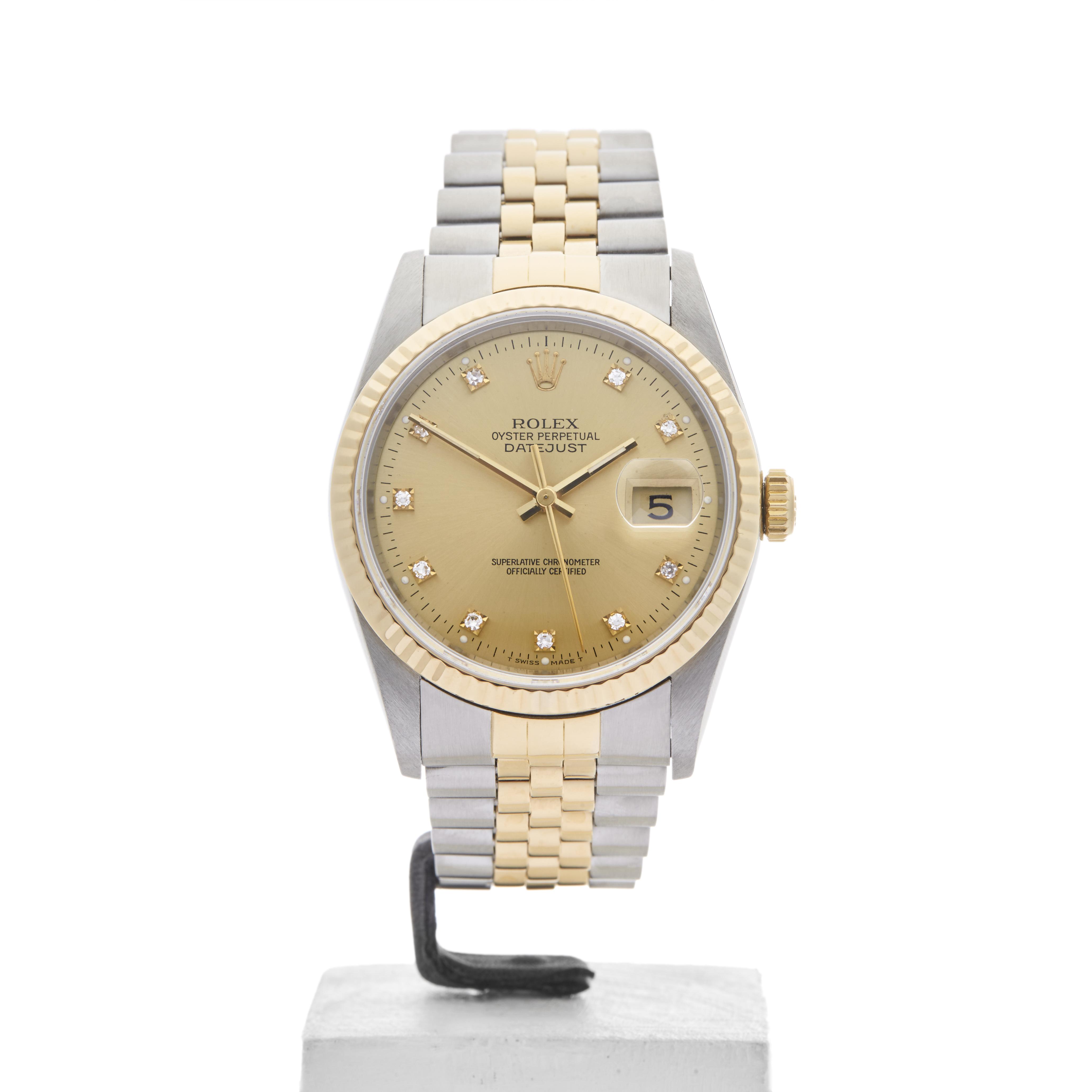 Rolex Datejust 36mm Stainless Steel & 18k Yellow Gold 16233 - Image 10 of 23
