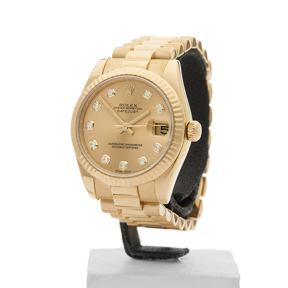 Rolex Datejust 31mm 18k Yellow Gold 178278 - Image 3 of 9