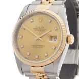 Rolex Datejust 36mm Stainless Steel & 18k Yellow Gold 16233