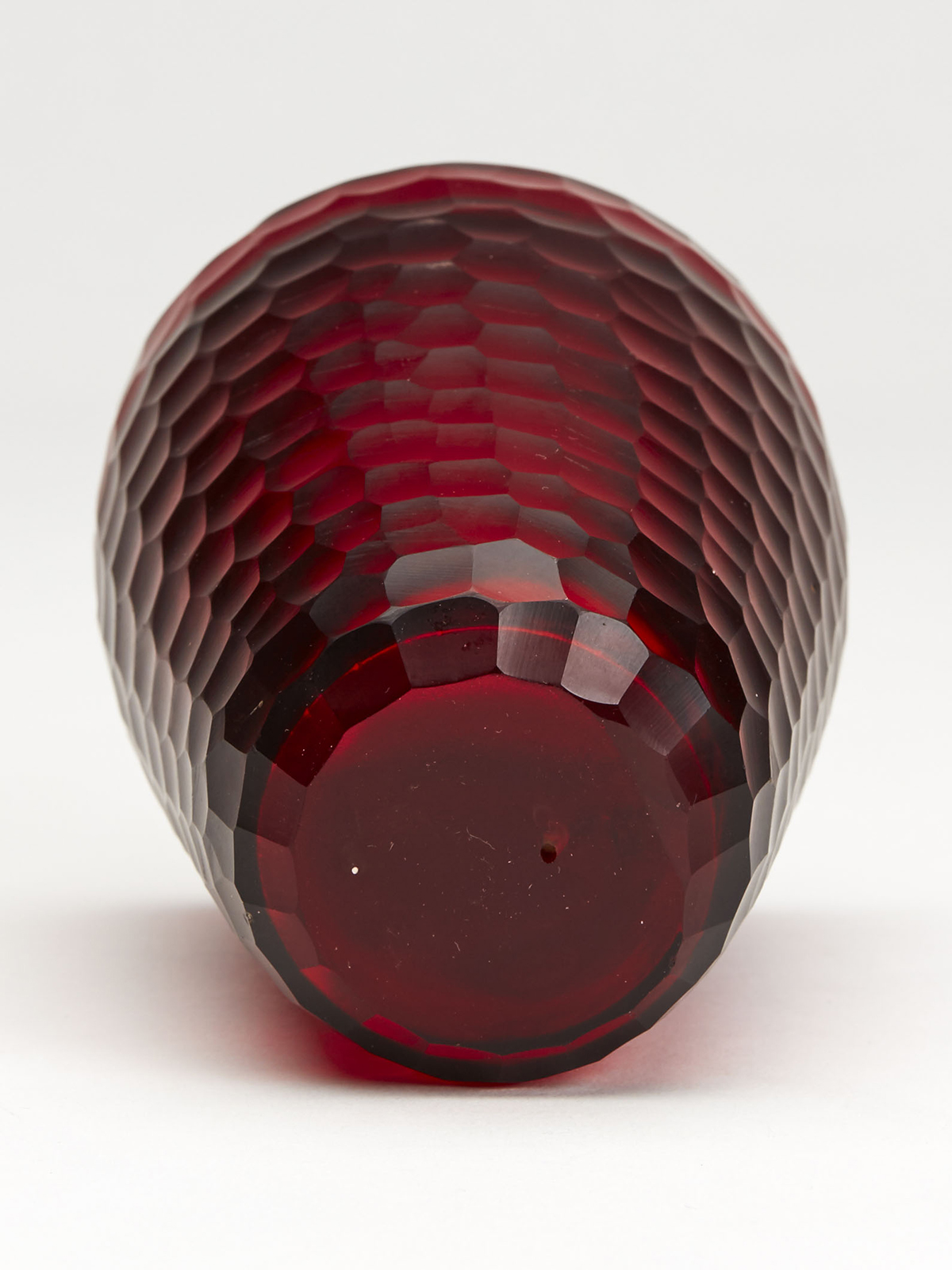 Vintage Murano Red Battuto Venini Art Glass Vase C.1940 - Image 7 of 7