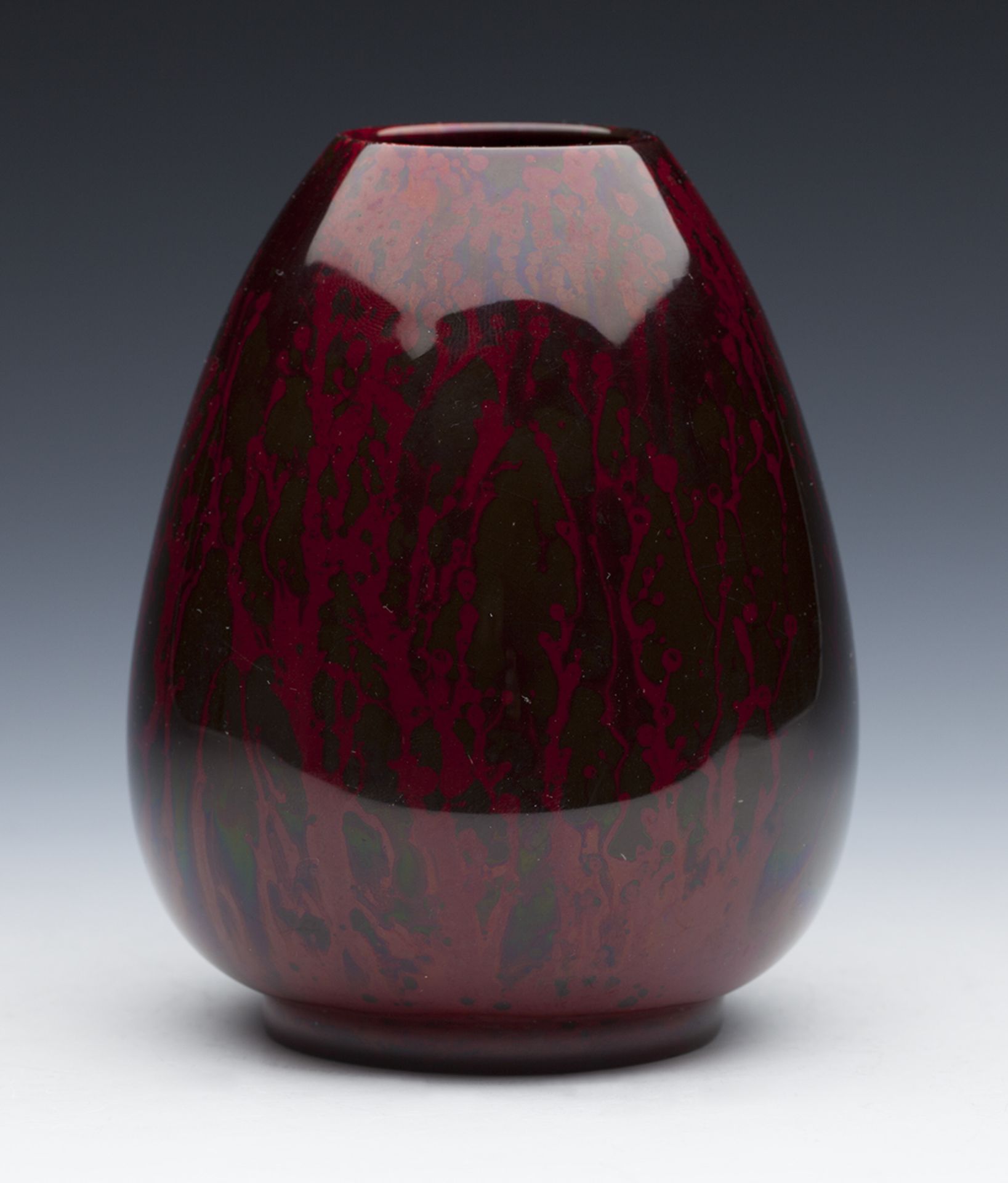 Art Nouveau Howsons Art Pottery Red Flambe Vase Dated 1912 - Image 4 of 11