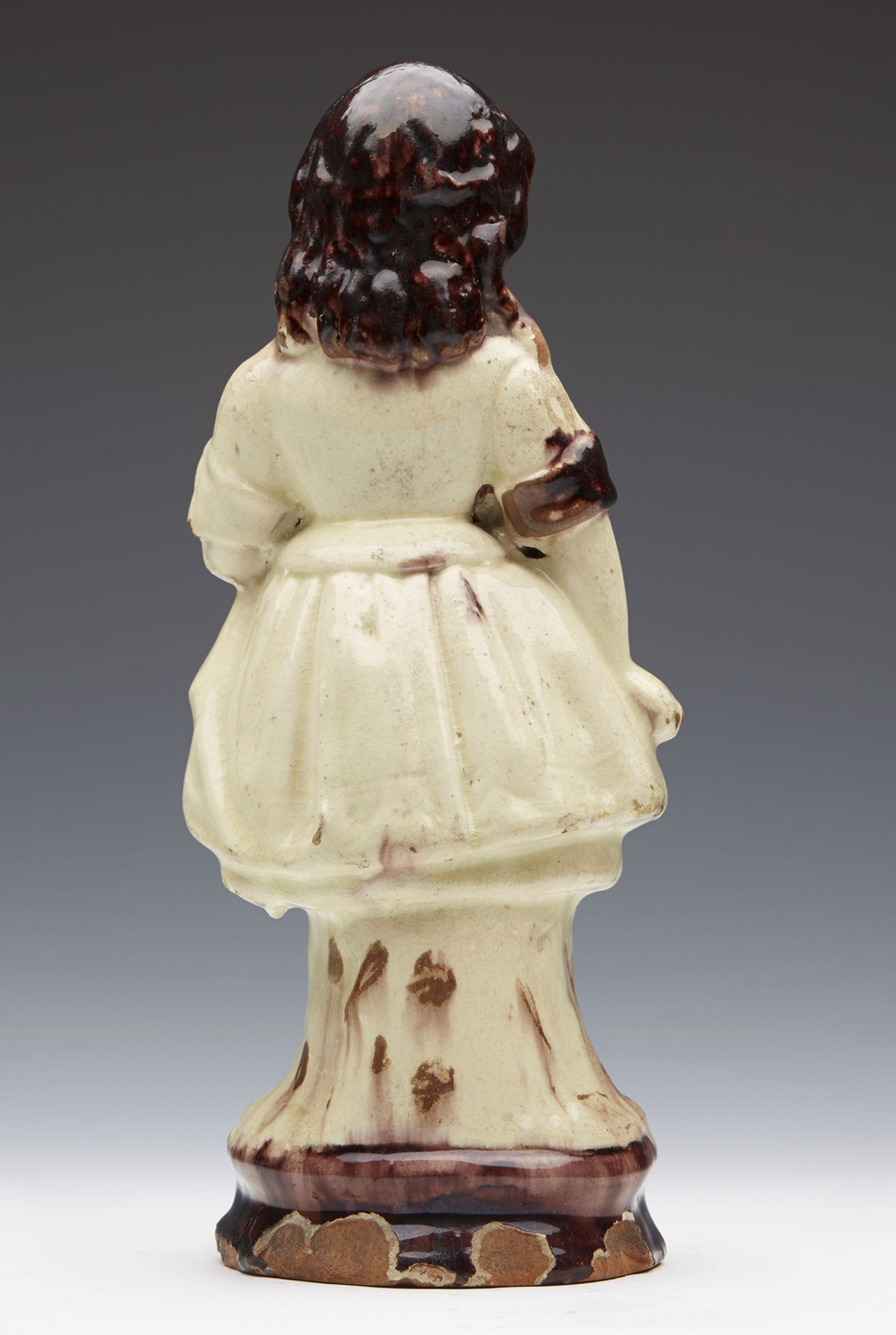 Antique Whieldon Glazed Girl Figure 18/19Th C. - Bild 3 aus 7
