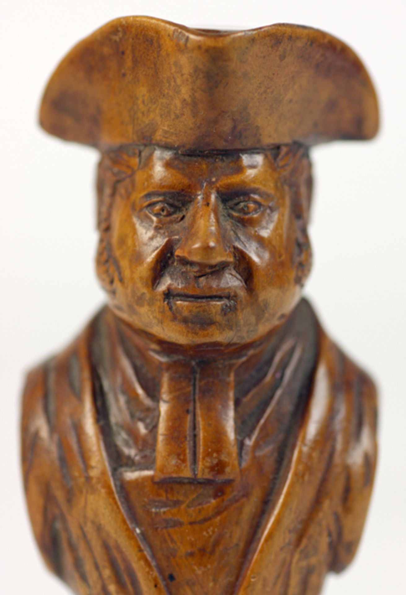 Antique Carved Fruitwood Bust Dr John Keate 1845 - Image 2 of 7