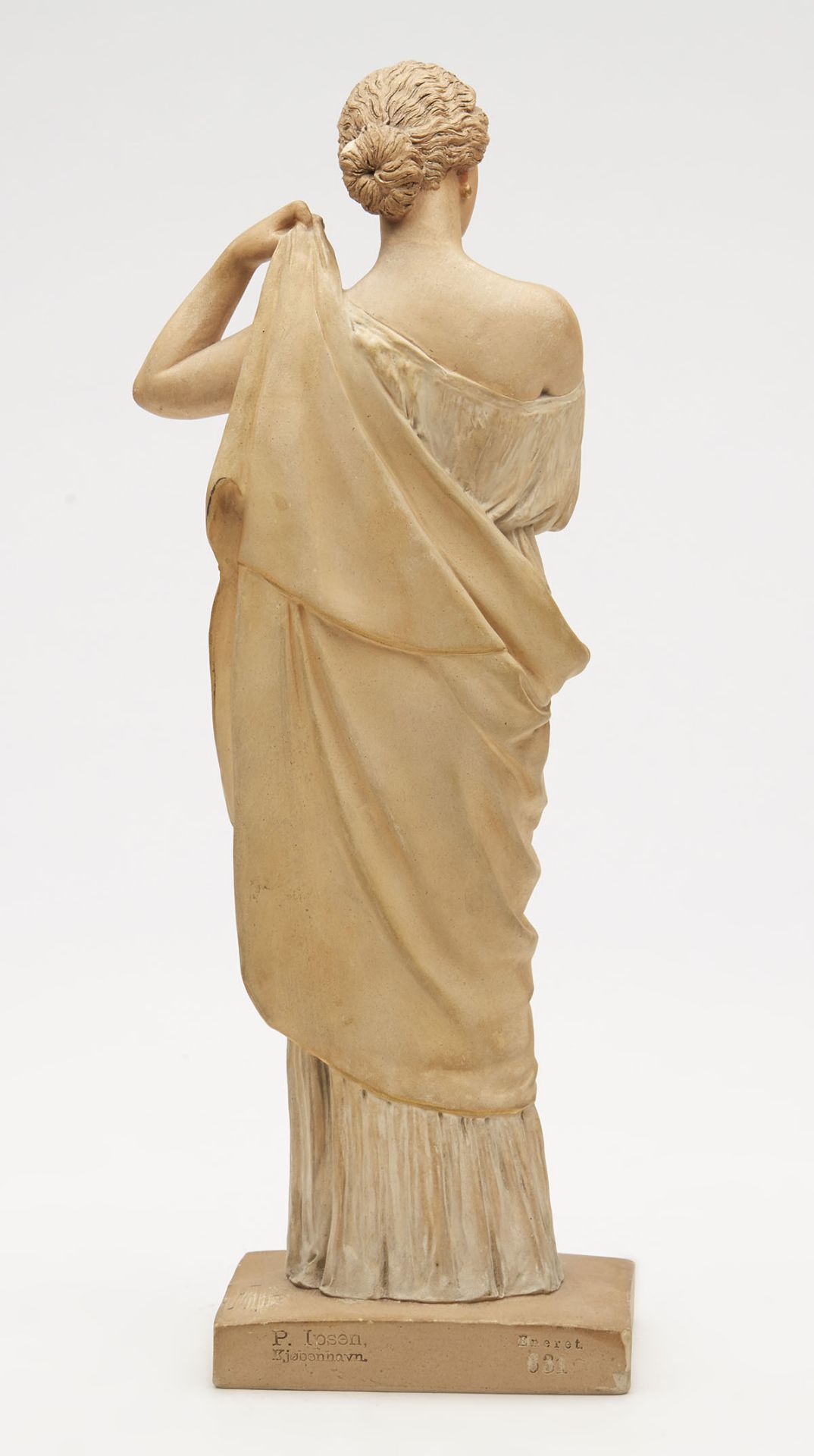 Antique P.Ipsen Eneret Terracotta Classical Maiden 19Th C. - Bild 8 aus 11