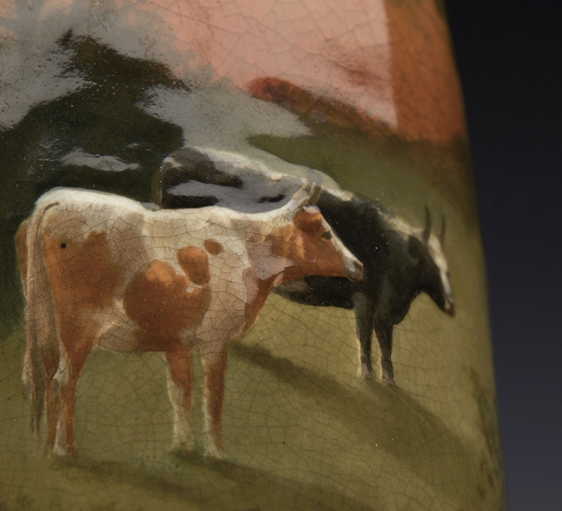 Doulton Holbein Ware Cattle Vase By Williamn G Hodkinson C.1895 - Image 7 of 15