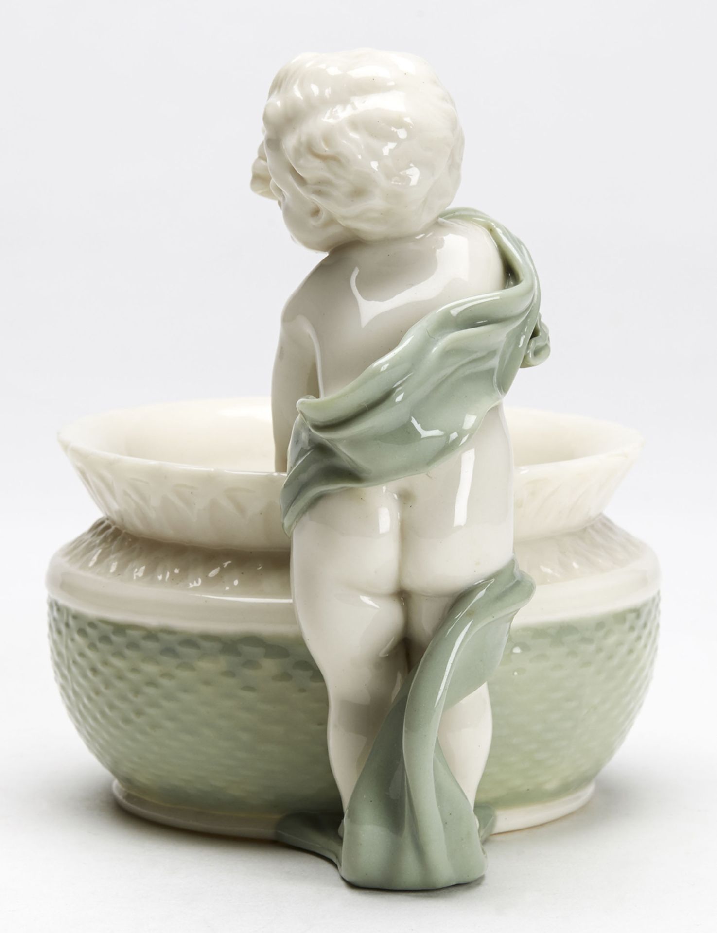 Antique Royal Worcester Porcelain Figural Bowl C.1862 - Image 4 of 8