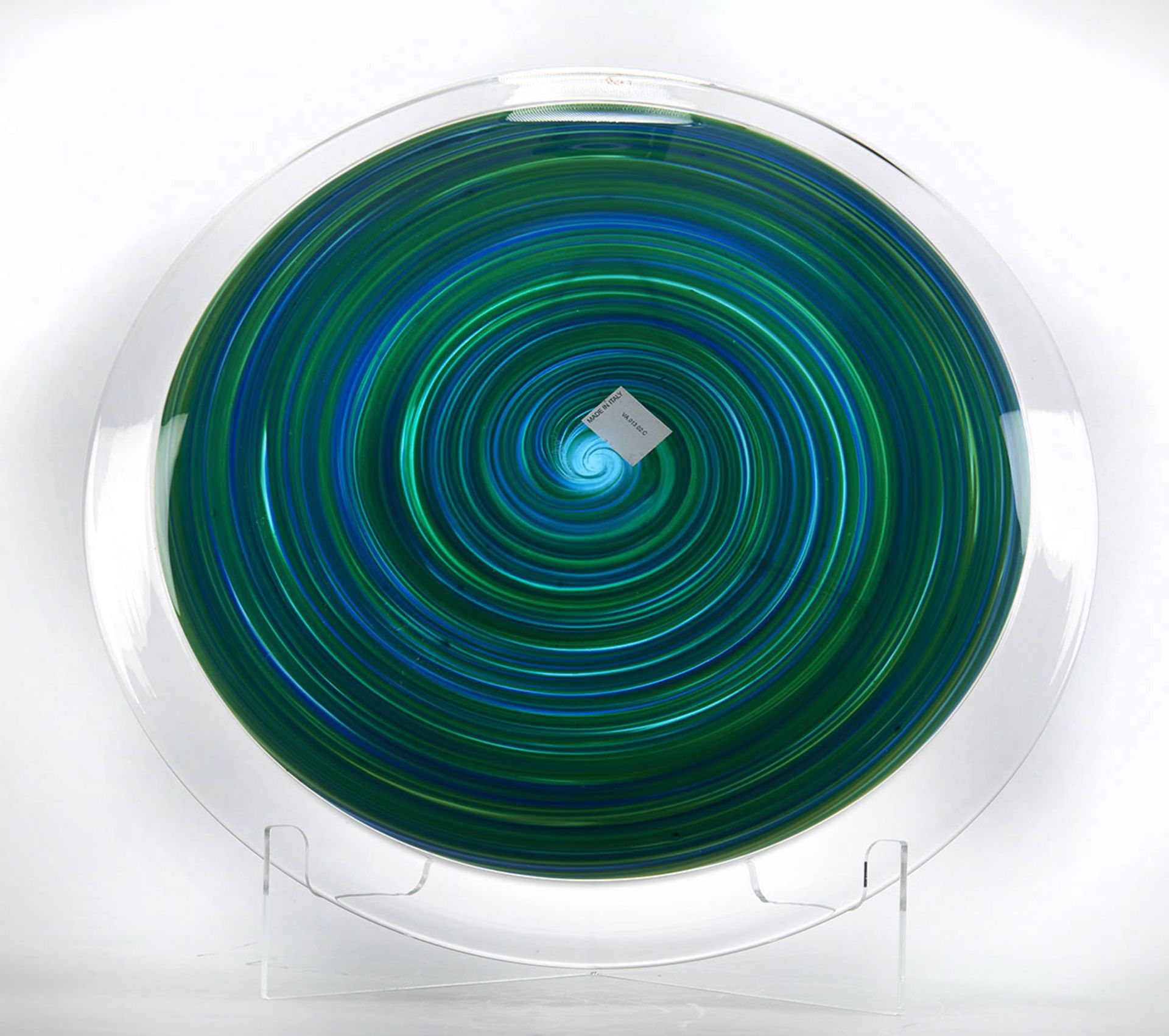 Italian Murano Gino Cenedese Signed Art Glass Charger - Image 5 of 8