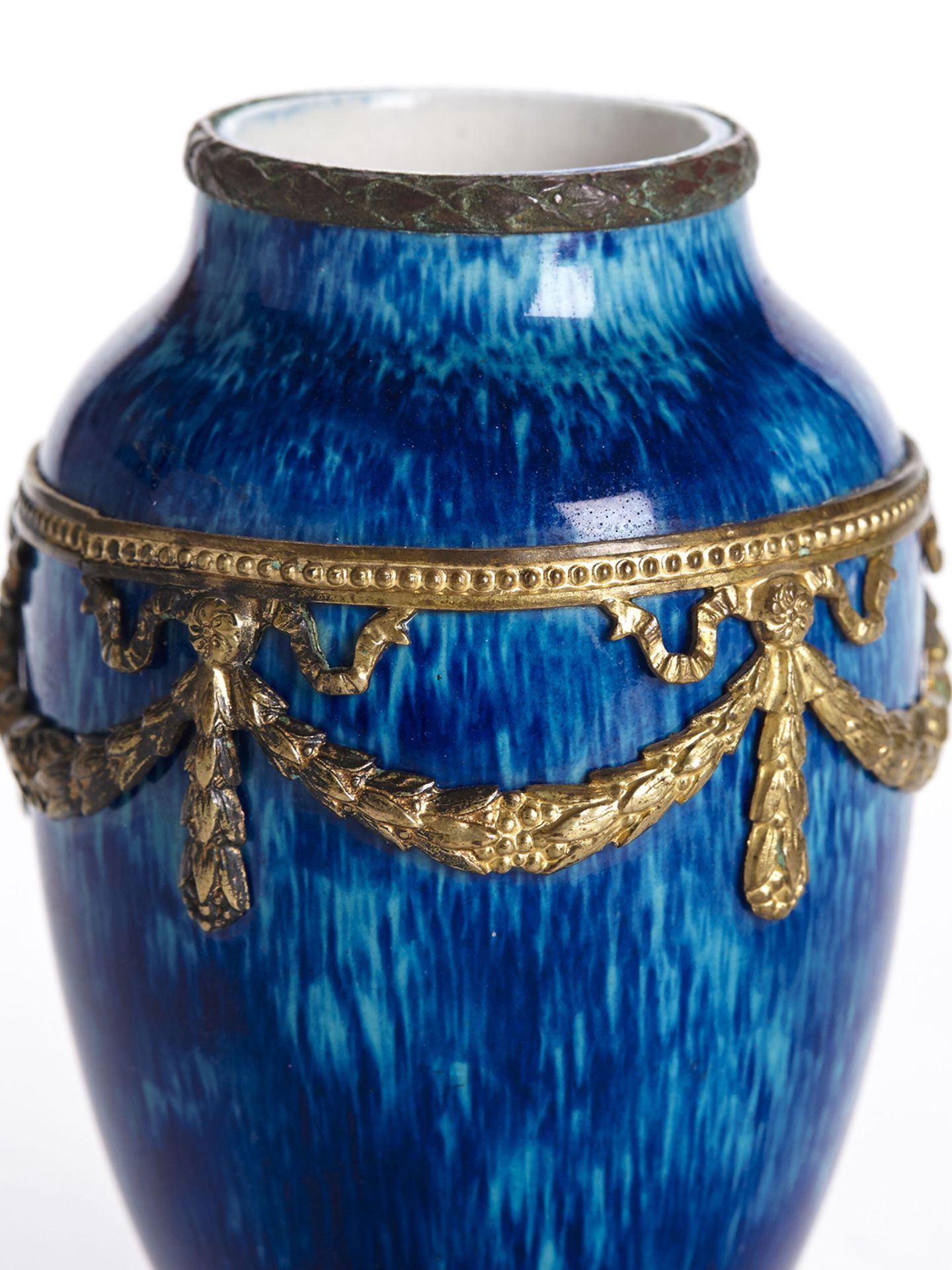 Paul Jean Millet Sevres Garniture Metal Mounted Vases 1900 - Image 7 of 9