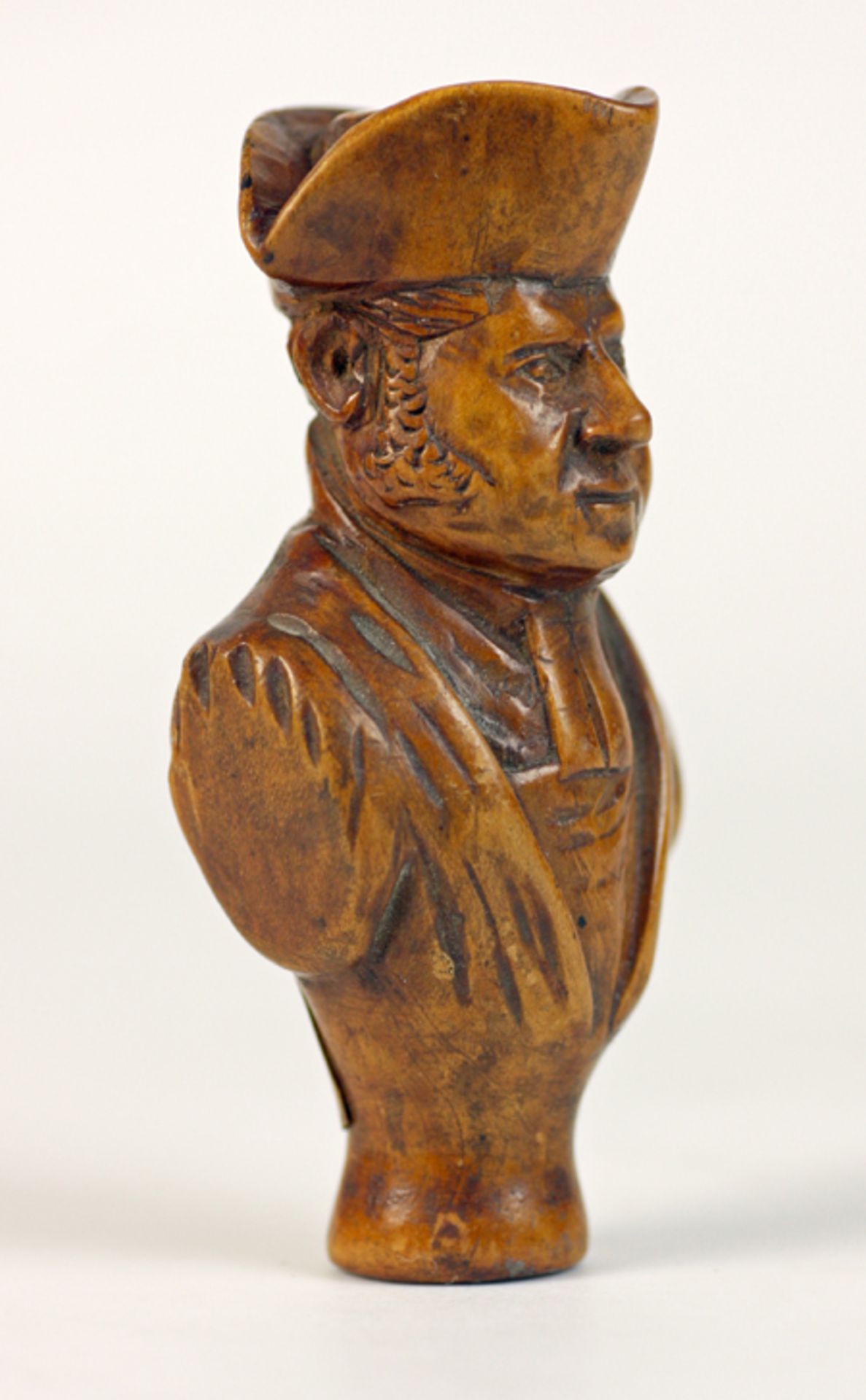 Antique Carved Fruitwood Bust Dr John Keate 1845 - Image 7 of 7