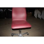 Red Leather Office Chair