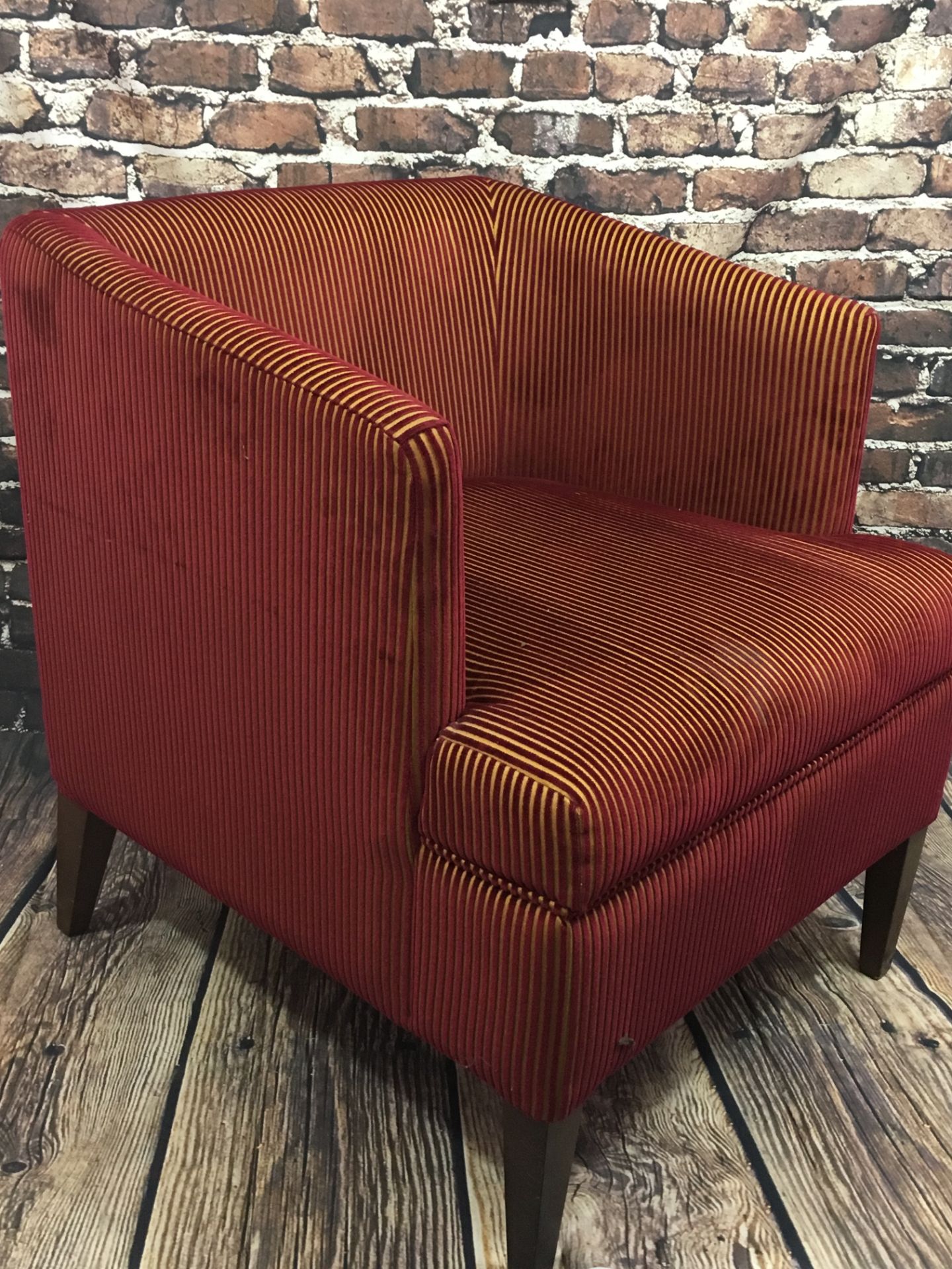 Westminster club chair dark oak legs