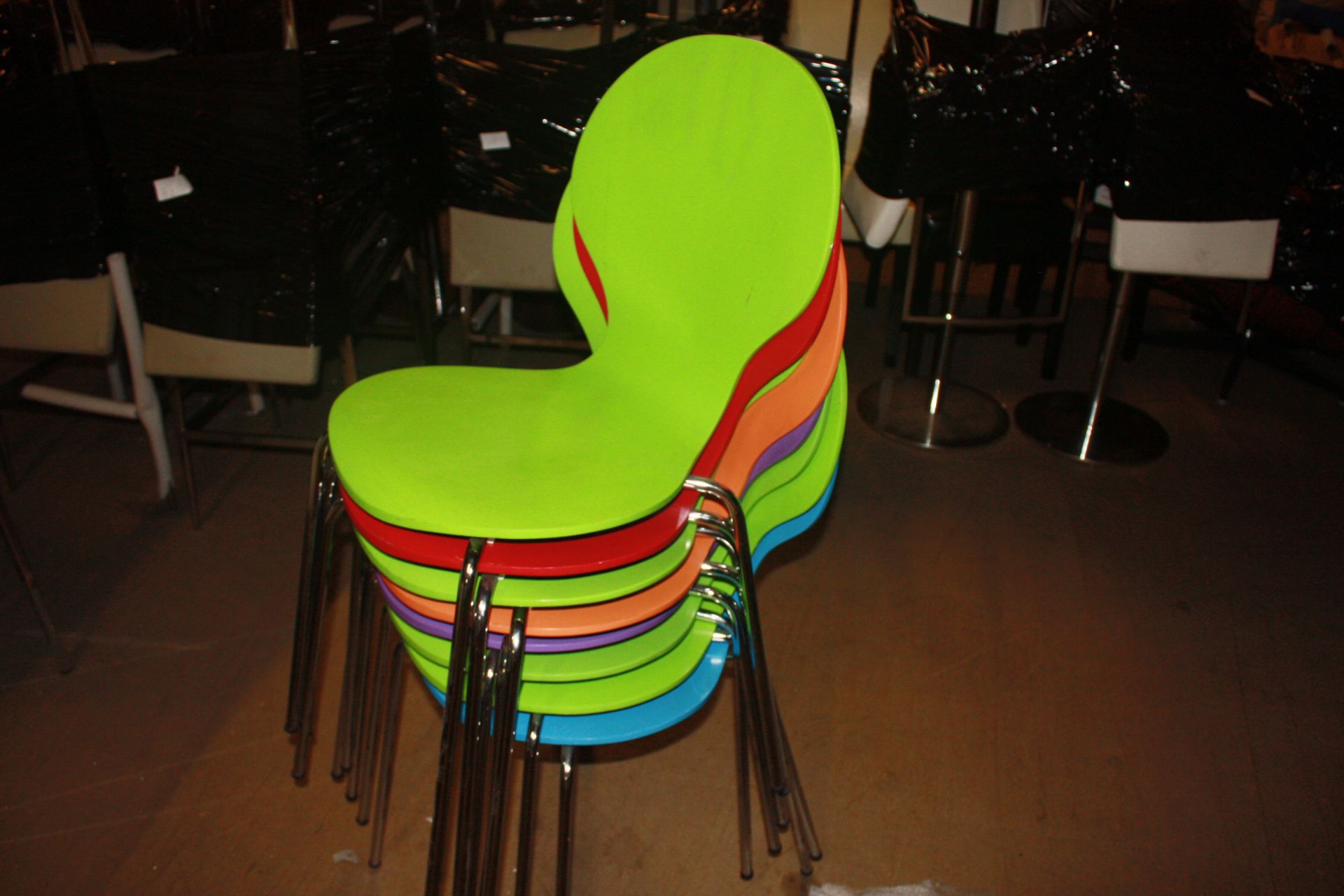 8 fern dining chairs in multi colours