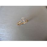 1.01ct Diamond solitaire ring with a brilliant cut diamond (enhanced stone), F/G colour and Si3 clar