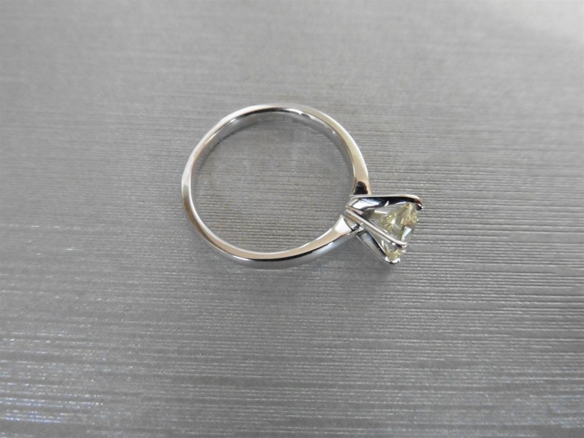 1.00ct Diamond solitaire ring with an enhanced brilliant cut diamond, K colour and i1 clarity. - Image 4 of 4